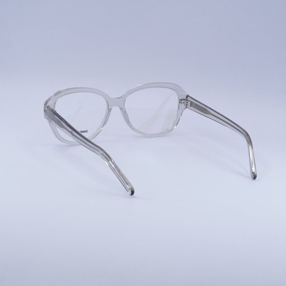 Saint Laurent SL411 004 Eyeglasses Transparent 57mm Square Frame - Picture 9 of 11